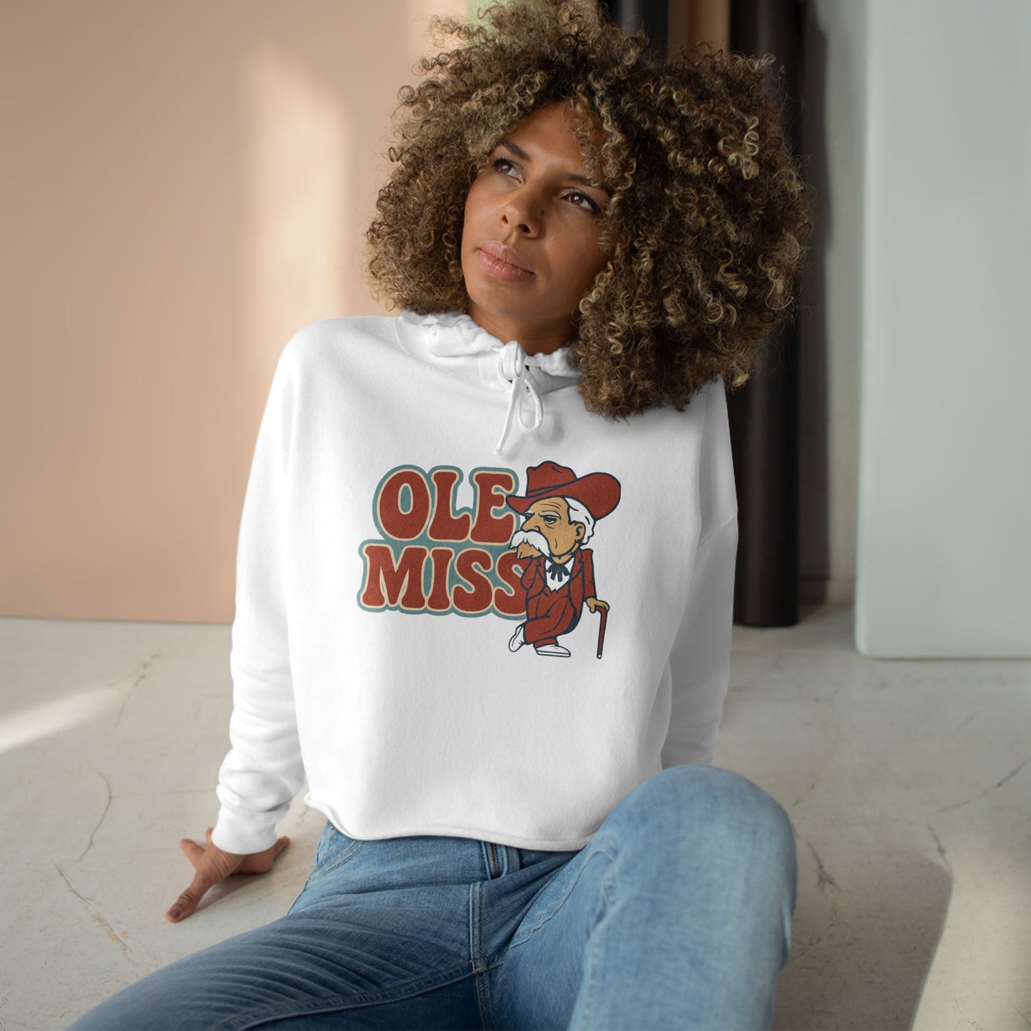 Ole Miss Cropped Hoodie